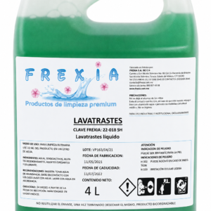 DETERGENTE LIQUIDO TRASTES CON GLICERINA  4 LITROS FREXIA