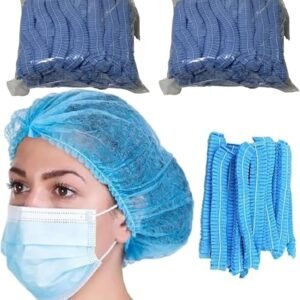 GORRO PLISADO AZUL DESECHABLE