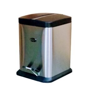 BOTE SILVER ACERO INOXIDABLE 6 LT C/PEDAL